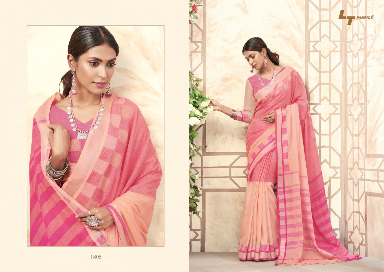 L T Fabric Designer Linen Silk Saree Catalog L T Fabric Designer Linen Silk Saree Catalog